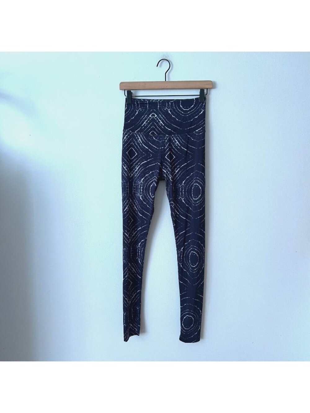 Beyond Yoga Lux Print High Rise Full-Length Leggings Blue Women's Size Medium